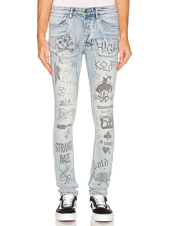 Ksubi Van Winkle Nowhere Punk in Blue FWRD