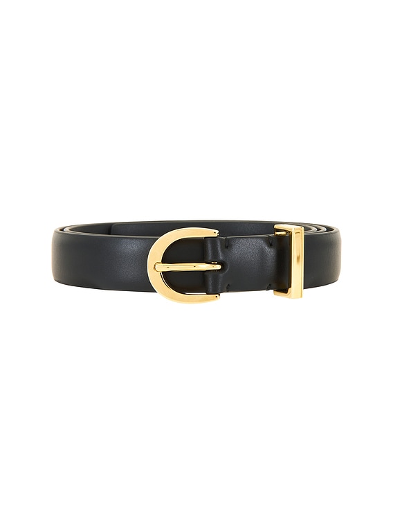 KHAITE Luna 20mm Belt in Black | FWRD display picture 1