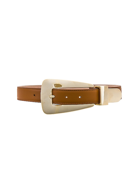 PREORDER Andrea | Women's Classic Leather Jeans Belt with Statement Gold  Buckle