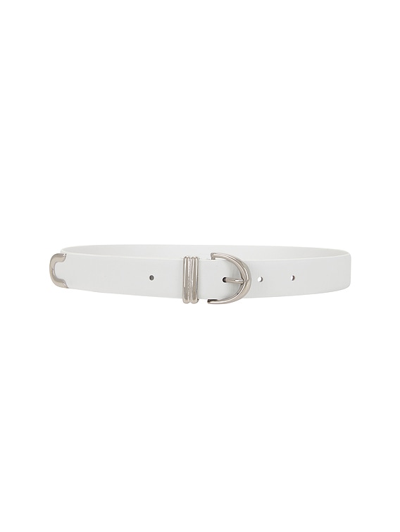 White 2025 skinny belt