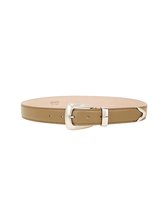 【送料&関税込】Khaite Biscuit Leather Benny Belt KHAITE Benny studded leather belt | NET-A-PORTER