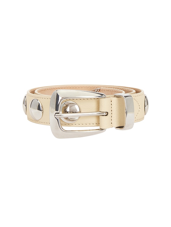 ベルト Khaite Benny Studs' Ivory Leather Belt Ivory Benny studded leather belt | KHAITE | NET-A-PORTER
