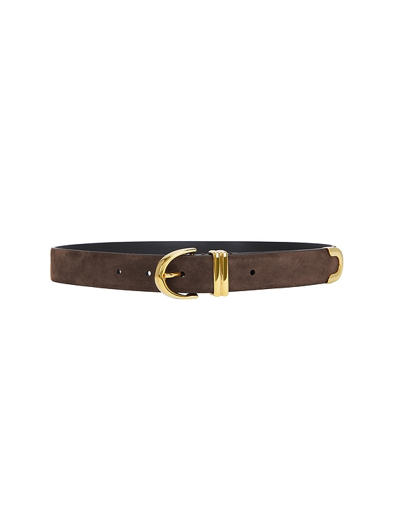 KHAITE Bambi Skinny Belt in Ebano | FWRD