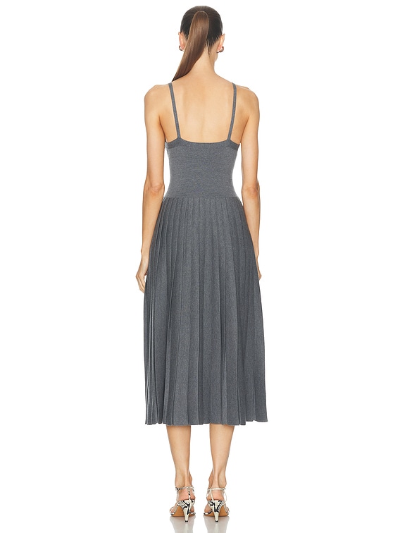 KHAITE Elio Dress in Sterling | FWRD