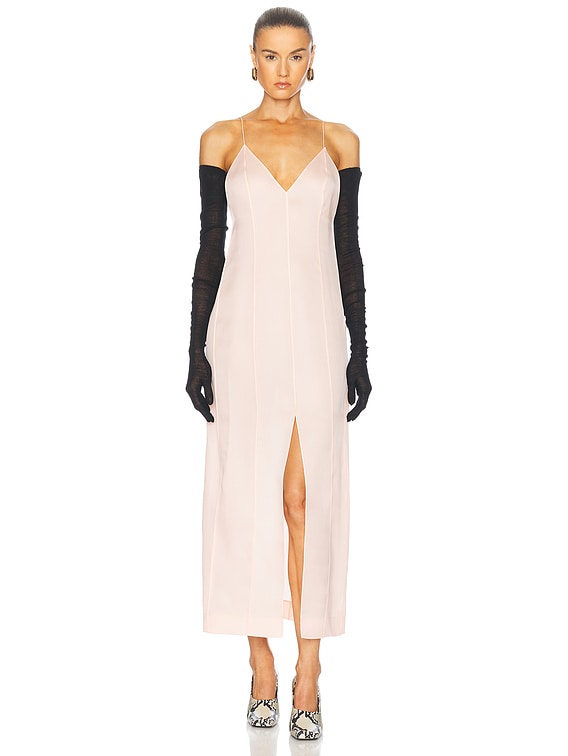 KHAITE Tully Dress in Soft Pink | FWRD