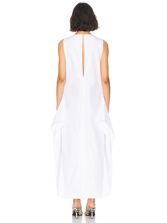 KHAITE Kenith Dress in White | FWRD