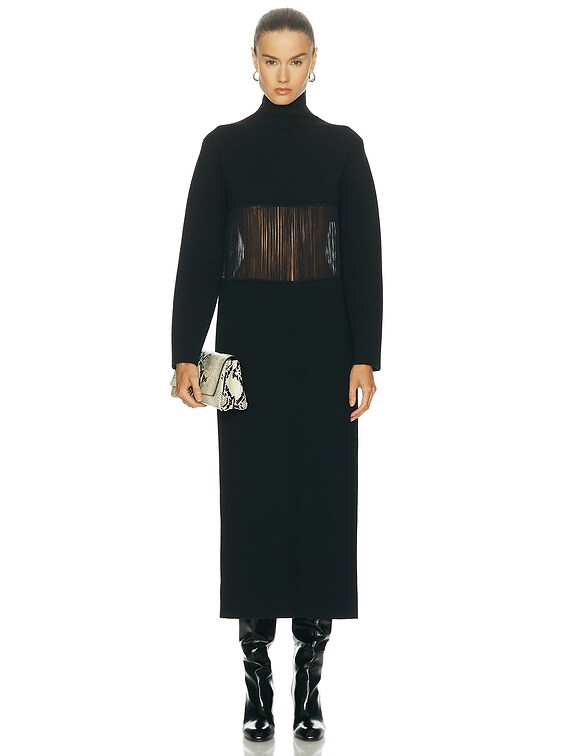 KHAITE Fifi Dress in Black | FWRD