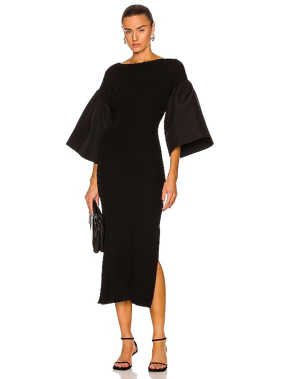 KHAITE Kali Dress in Black | FWRD