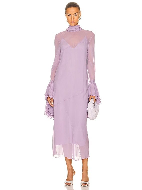 KHAITE Evi Dress in Lavender | FWRD