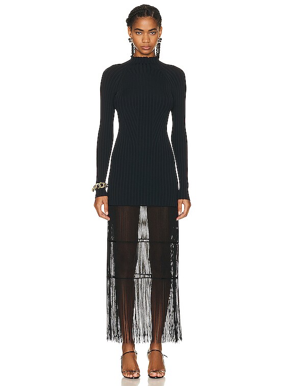 ワンピース KHAITE FW25 KHAITE Dresses Black (9808429 200) KHAITE The Wes Midi Dress | Black | FARFETCH CA