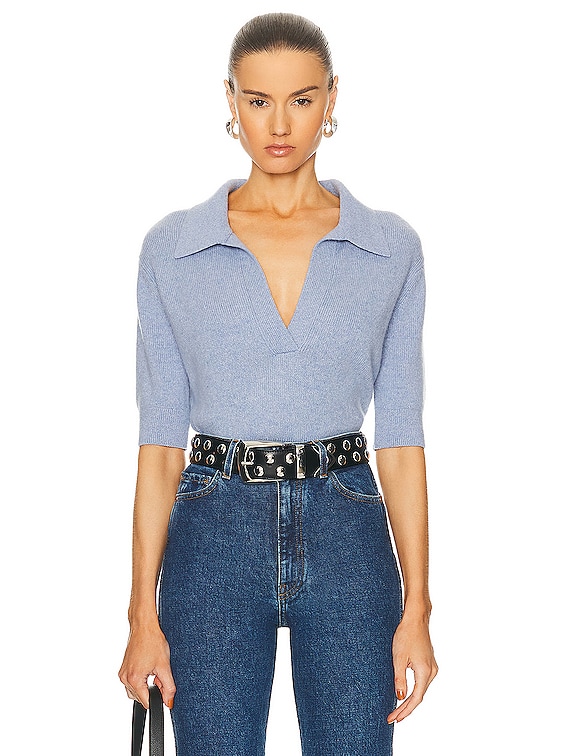 KHAITE Shrunken Jo Sweater in Polar | FWRD