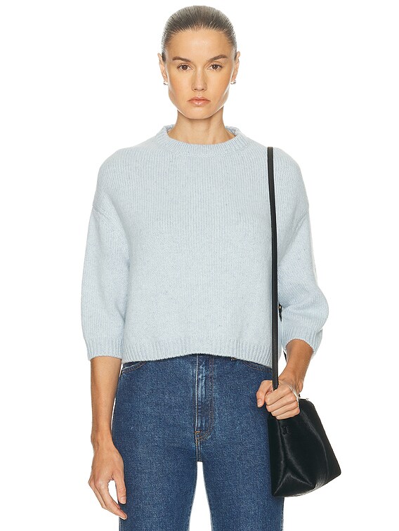 KHAITE Sabina Cashmere Sweater in Atmosphere | FWRD