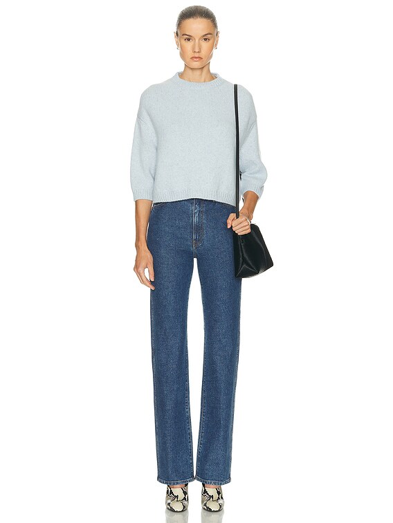 KHAITE Sabina Cashmere Sweater in Atmosphere | FWRD