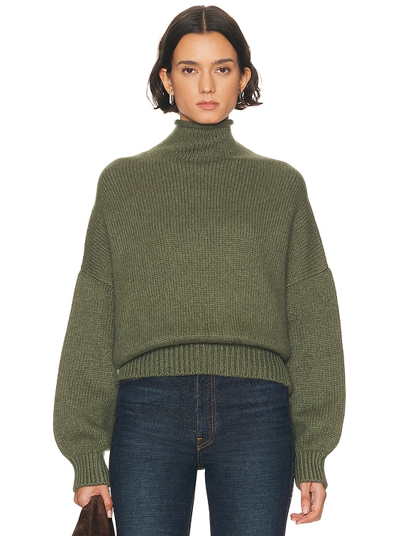 KHAITE Juniper Cashmere Sweater in Pine | FWRD