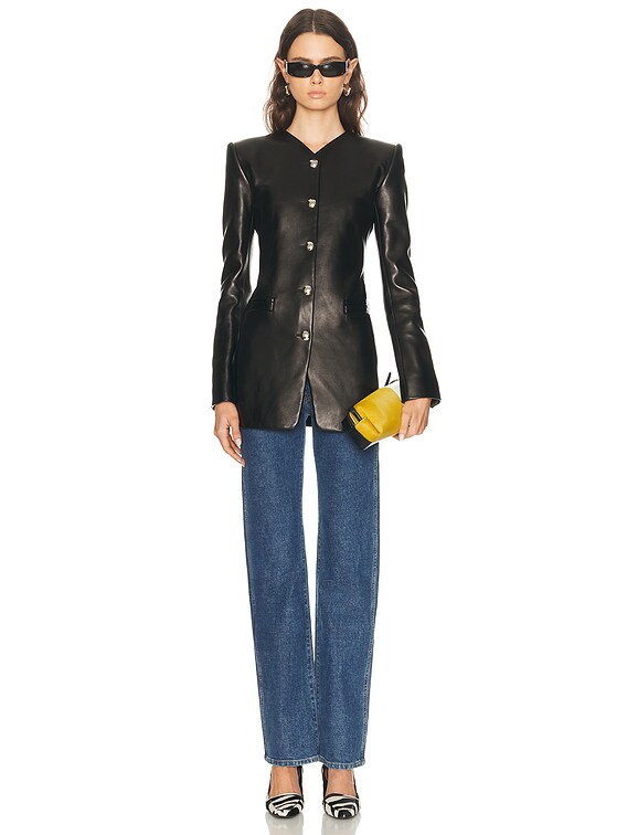 KHAITE Naran Jacket in Black | FWRD