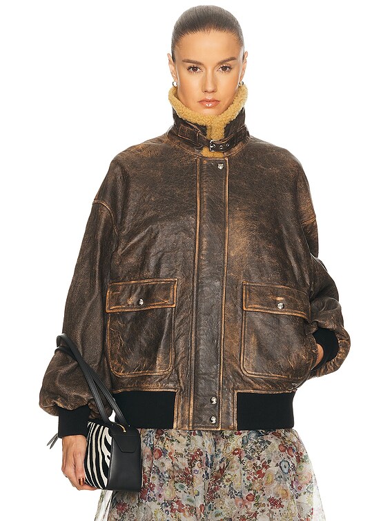 KHAITE Sandor Jacket in Dark Brown | FWRD