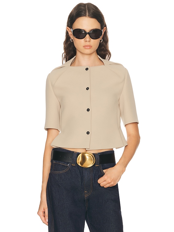 KHAITE Franc Jacket in Tea Stain | FWRD