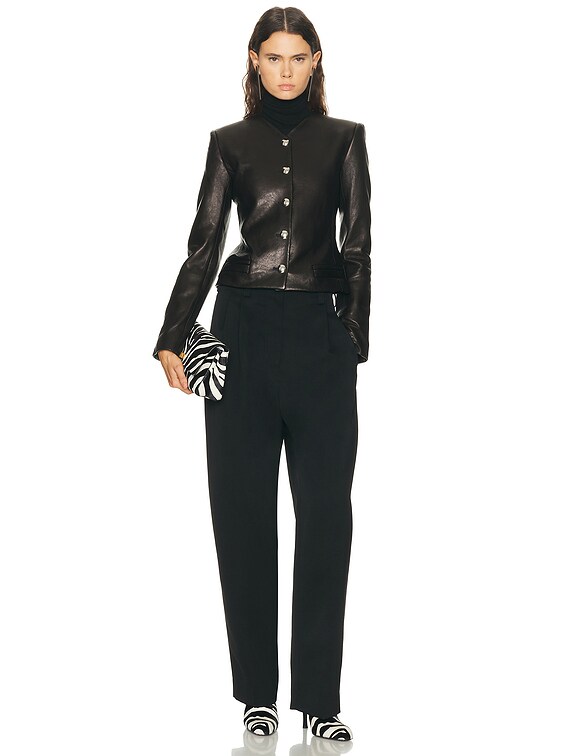 KHAITE Nara Jacket in Black | FWRD
