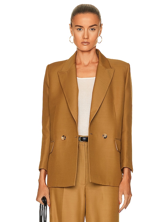 KHAITE Mayley Jacket in Khaki | FWRD