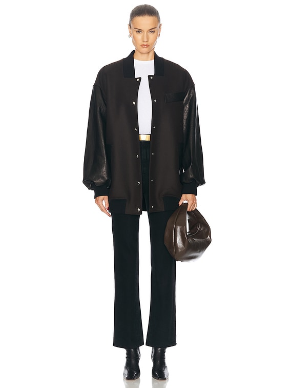 【関税込み】KHAITE ブラウン Spencer レザージャケット KHAITE Spencer Jacket | Brown | FARFETCH