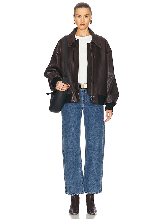 Khaite レントンハンツ 31644204 200 Lenton Pant in Black with White Stripe – KHAITE
