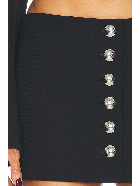 KHAITE Jaxon Skirt in Black | FWRD