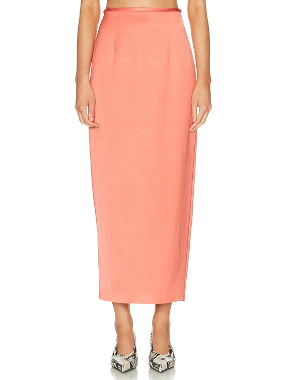 KHAITE Winton Skirt in Dahlia | FWRD