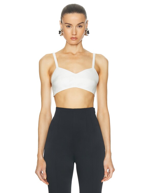 KHAITE Knox Top in Chalk | FWRD