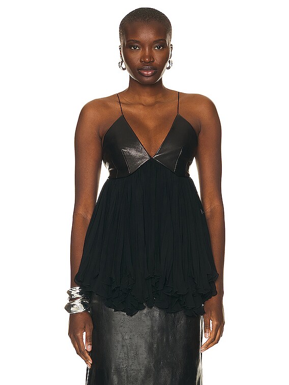 KHAITE Anita Top in Black | FWRD KHAITE Anita Top in Black | FWRD