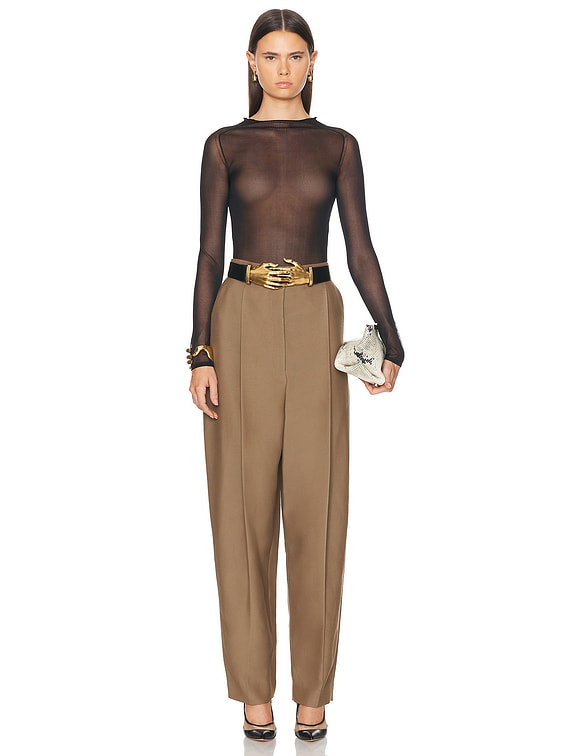 【KHAITE】 2020FW BLACK×BEIGE \"FANNY TOP\" Haven Top in Black – KHAITE