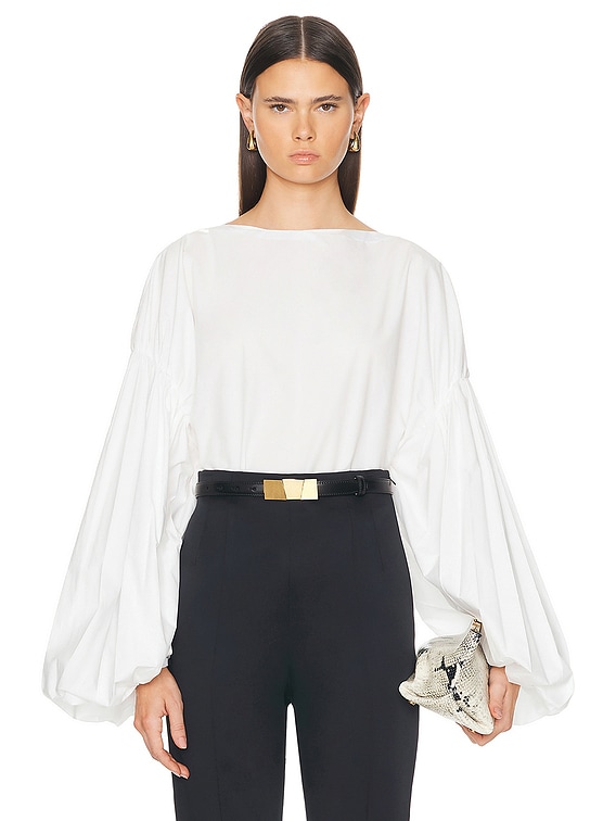 KHAITE Quico Top in White | FWRD KHAITE Quico Top in White | FWRD