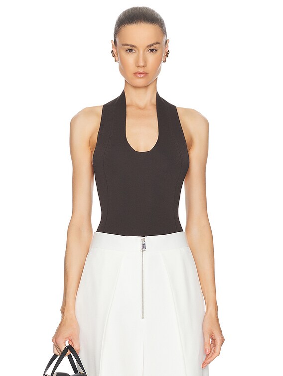 KHAITE TOTO ボディスーツ - Espresso | FWRD 