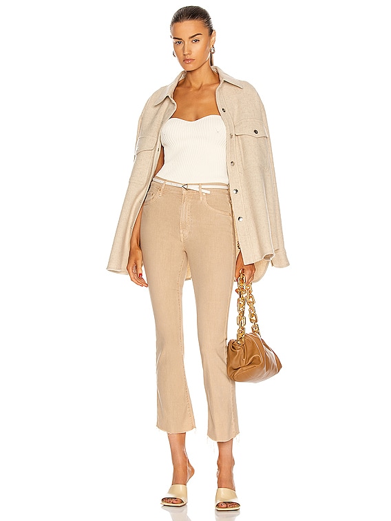 khaite LUCIE トップ　リブニットビスチェ KHAITE Lucie Top in Cream | FWRD