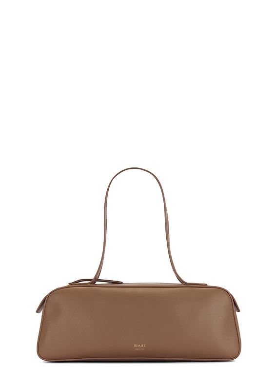 【KHAITE】シモナ ショルダーバッグ ウィートスエード Simona Shoulder Bag in Wheat Suede – KHAITE