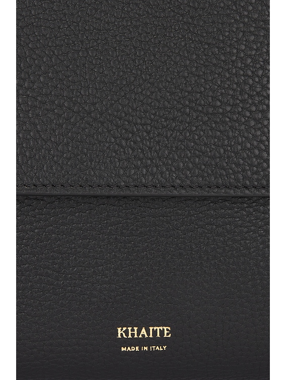 KHAITE Lia Large Top Handle Bag in Black FWRD