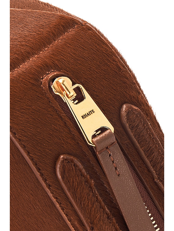 KHAITE Simona Shoulder Bag in Rust | FWRD