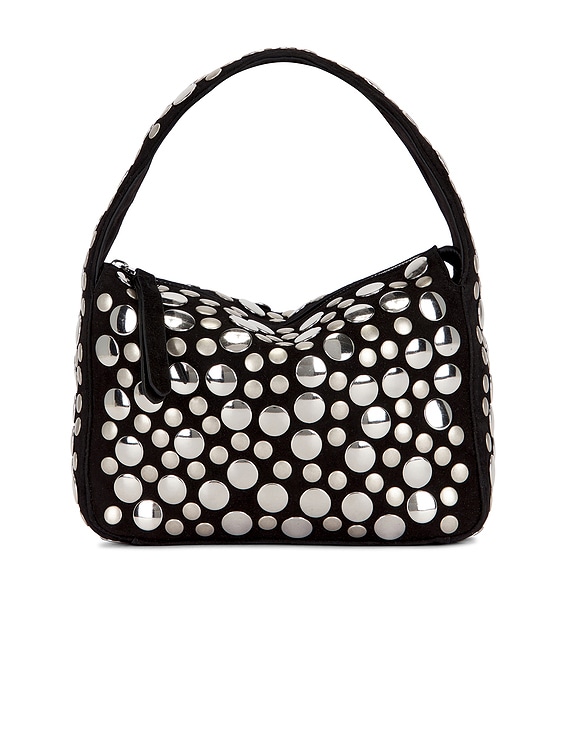 KHAITE Elena Small Multi Stud Bag in Black | FWRD