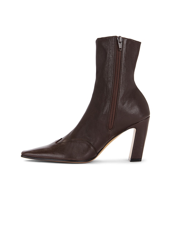 KHAITE NEVADA ブーツ Khaite Nevada 40MM Leather Ankle Boots | Saks Fifth Avenue