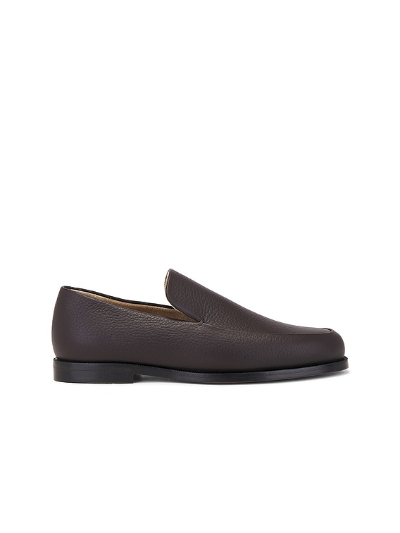 khaite カイト　Alessio レザーローファー KHAITE Alessio Loafer in Dark Brown | FWRD