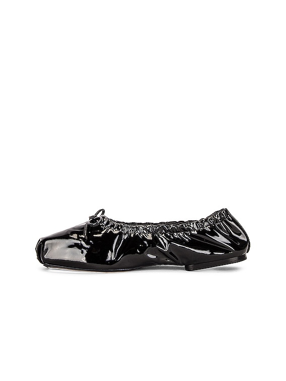 フラットシューズ KHAITE Black nappa leather Charlotte ballerinas Khaite Black Nappa Leather Charlotte Ballerinas | Balardi