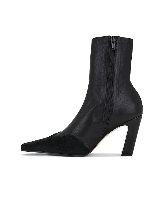 KHAITE Nevada Ankle Stretch Boot in Black | FWRD