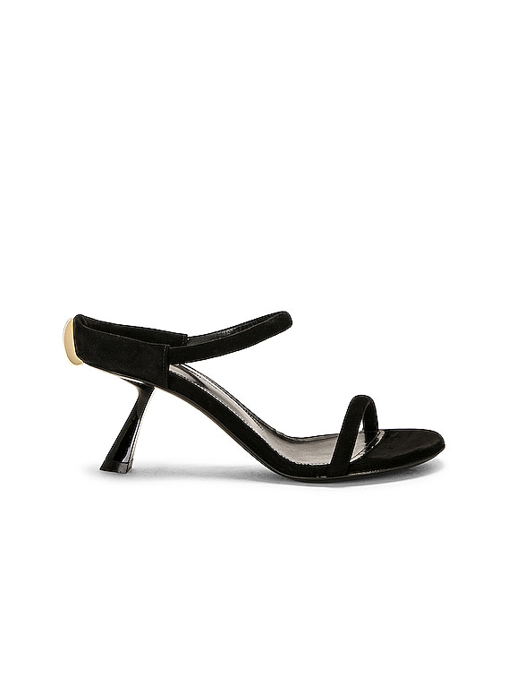 【関税込み】KHAITE ブラック スタッド ミュール Khaite - Boden Black Leather Studded Sandal | Mitchell Stores