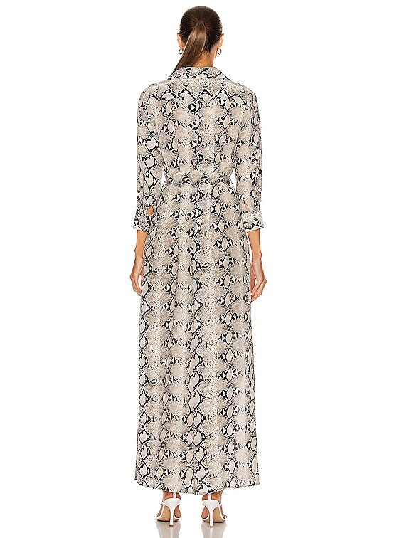 L'AGENCE Cameron Long Shirt Dress in Riverbank | FWRD