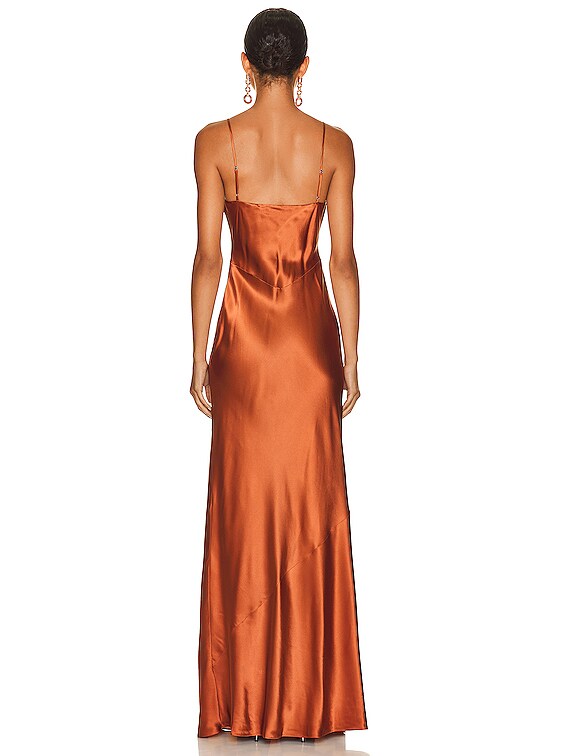 open lace back dress Draped Spaghetti Strap Midi Dress