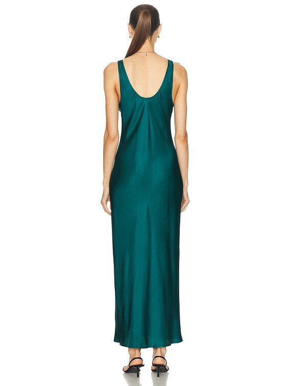 L'AGENCE Akiya Tank Dress in Ocean Teal | FWRD