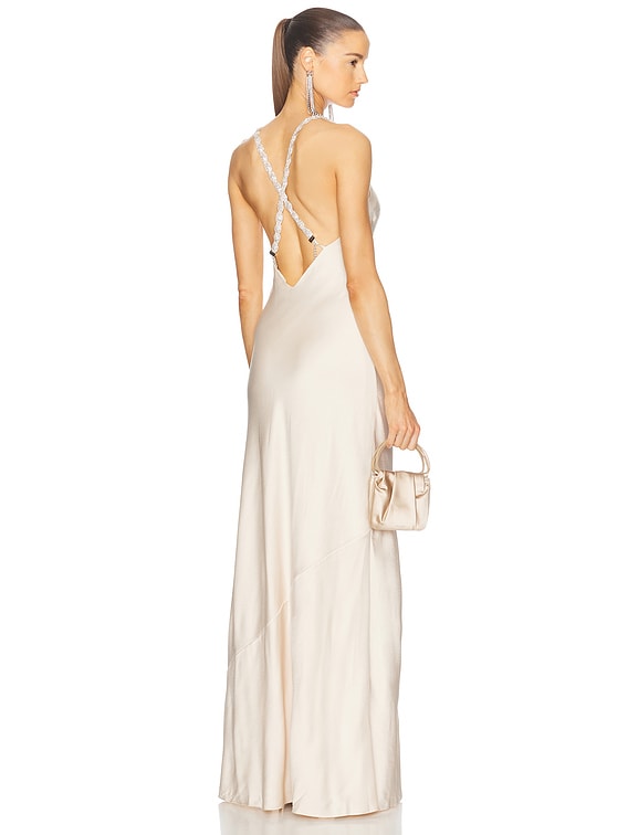 Saint Crystal Strap Gown