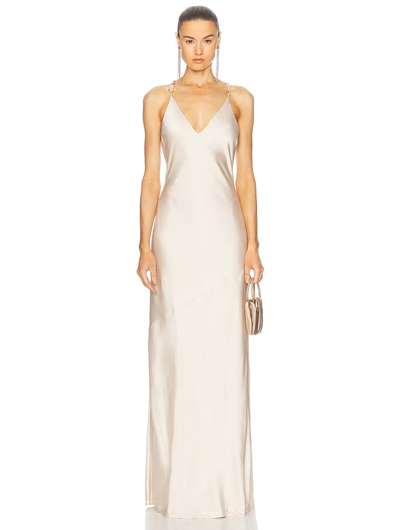 Saint Crystal Strap Gown