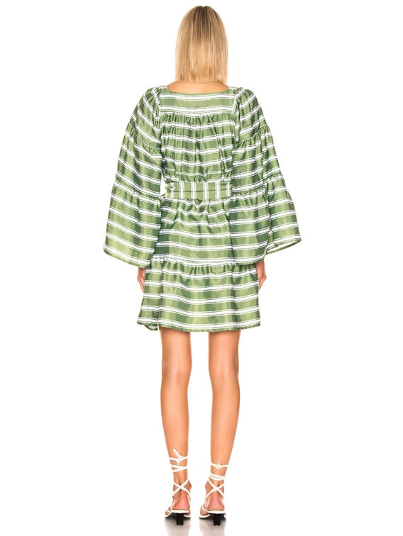 chinese dress ladies The Arden Dress in Sea Striped Linen Sea Striped Linen / 2024SP226 SSL / 1
