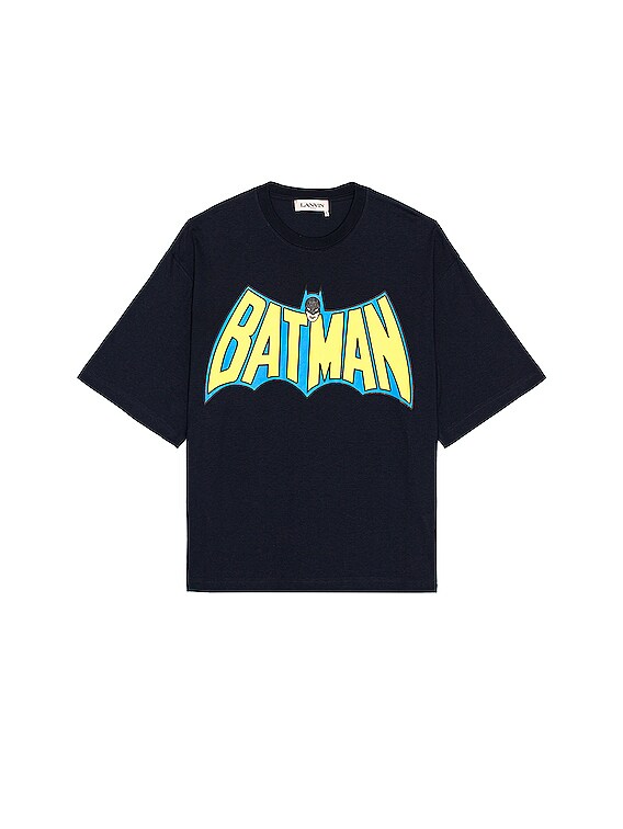Lanvin Batman Printed Oversized T-Shirt in Midnight Blue | FWRD