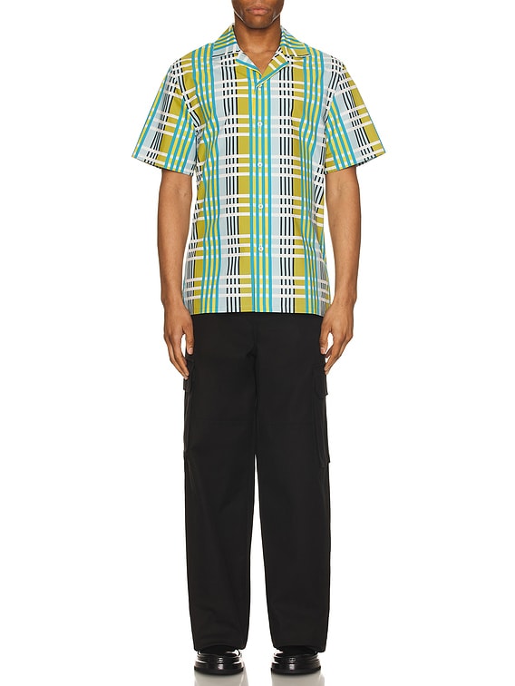 Lanvin Printed Bowling Shirt in Budgie | FWRD